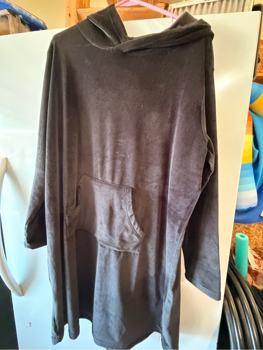 Serra Dark Brown Hooded Poncho Sweater